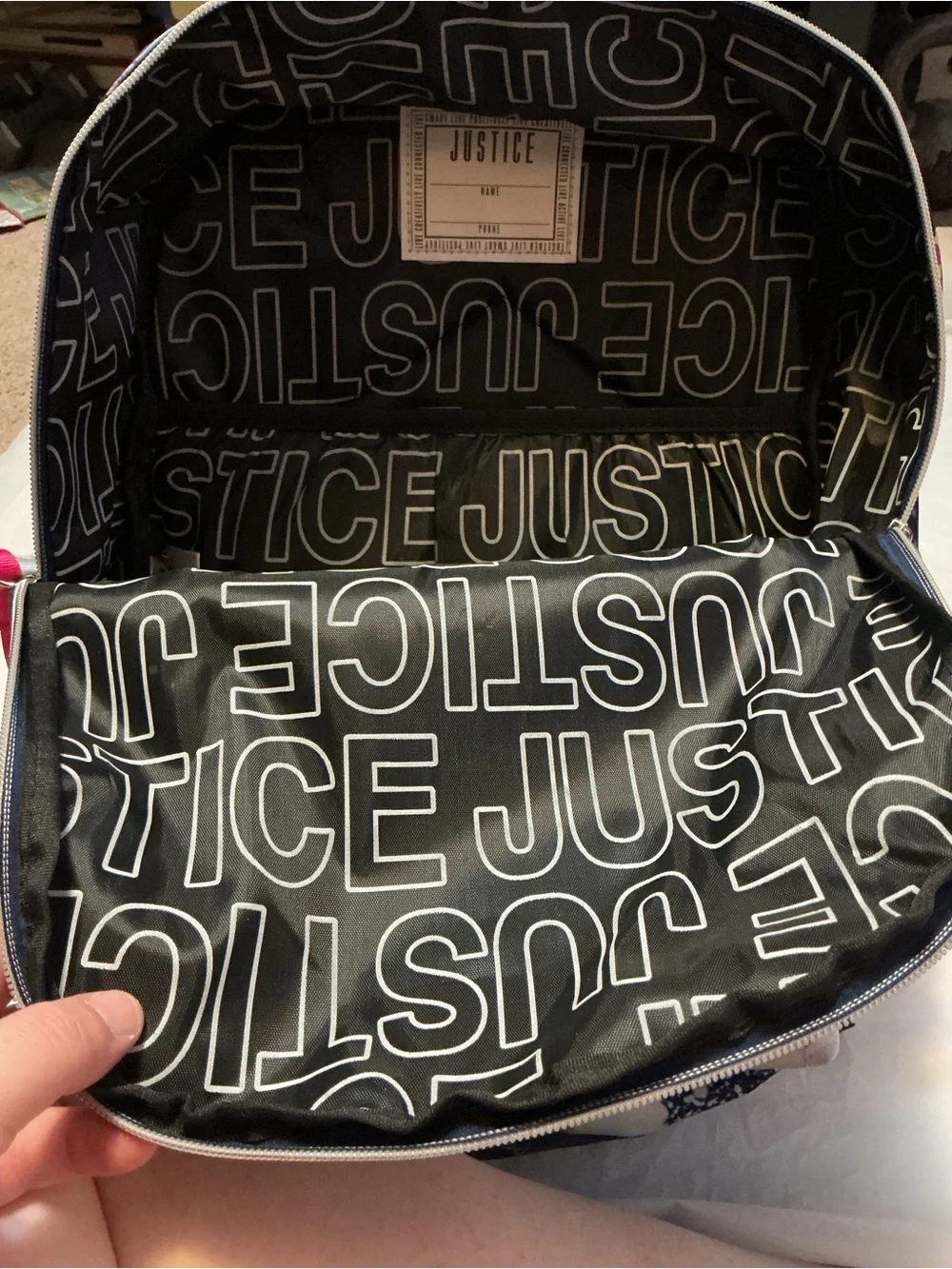 NWT Justice backpack and pencil pouch